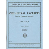 Orchestral Excerpts, Volume 3 - Viola - edited by Joseph Vieland - International Music Company