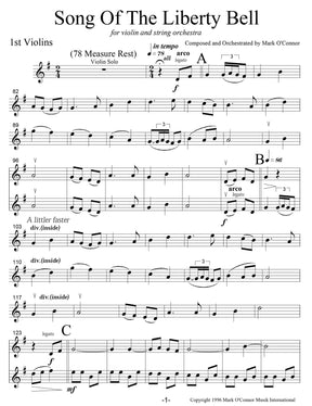 O'Connor, Mark - Song Of The Liberty Bell for Violin and String Orchestra - String Parts - Digital Download