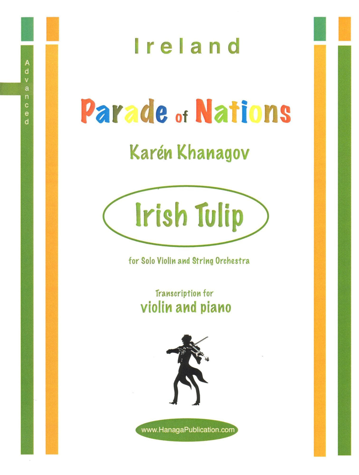 Khanagov, Karén - Irish Tulip - Ireland from Parade of Nations - for Violin and Piano - Hanaga Publication