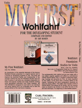 Franz Wohlfahrt - My First Wohlfahrt for Violin - Violin - edited by Amy Rosen - Carl Fischer