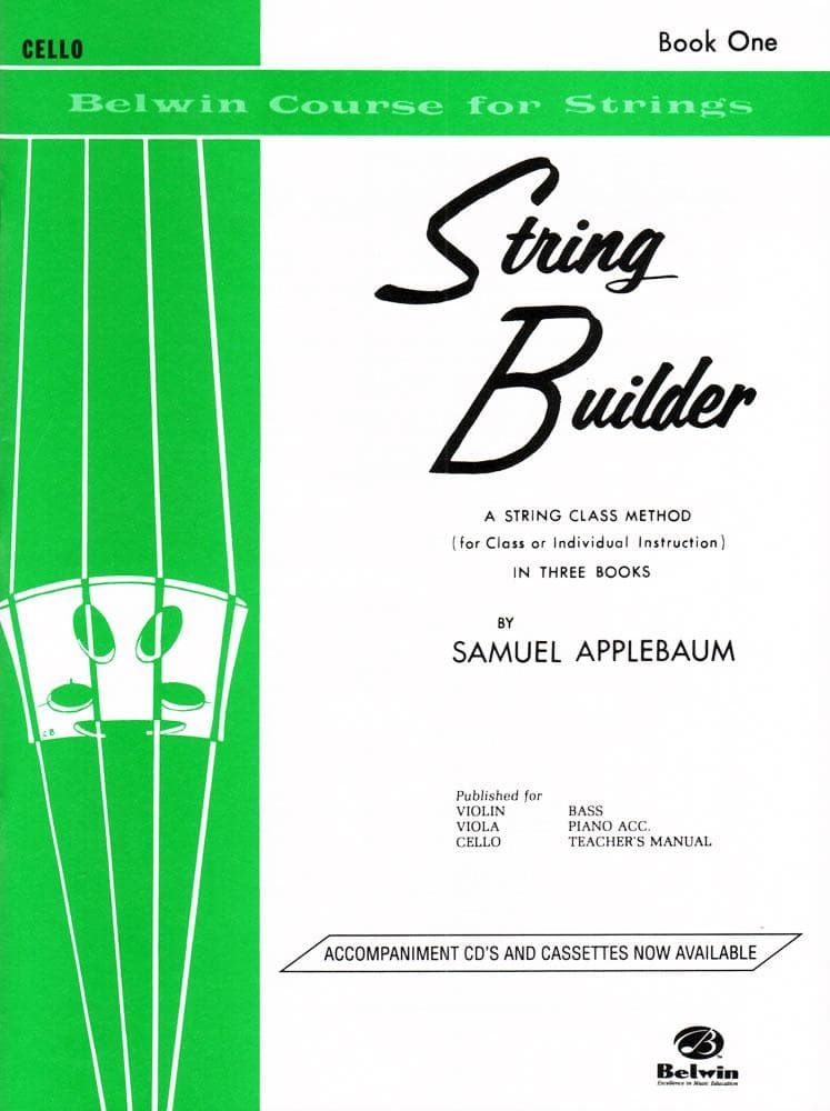 Applebaum, Samuel  - String Builder Book 1 for Cello - Belwin/Mills Publication