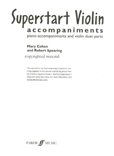 Cohen, Mary - Superstart Violin Duets with Piano Accompaniment - New Edition - Faber Publication