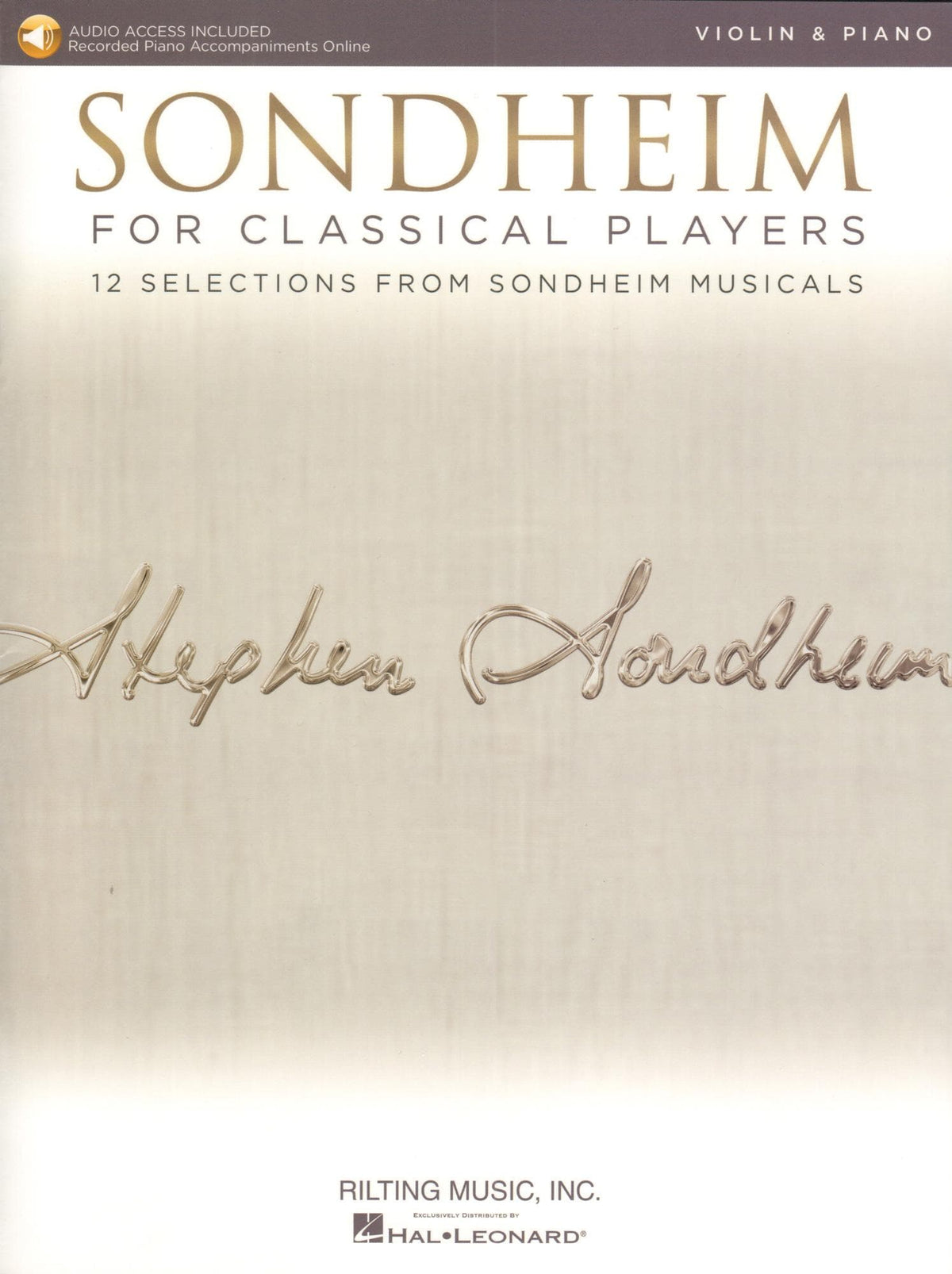 Sondheim for Classical Players - Violin and Piano - with Online Audio Accompaniment/Sheet Music - Hal Leonard