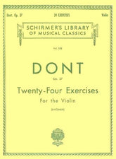 Dont, Jakob - 24 Studies, Op 37 - Violin solo - edited by Louis Svecenski - Schirmer Edition