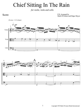 O'Connor, Mark - Chief Sitting In The Rain for Violin, Viola, and Cello - Score - Digital Download