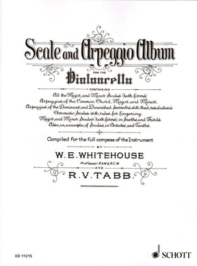 Whitehouse - Tabb Scale & Arpeggio Album, for Cello Published by Schott Music