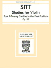 Sitt, Hans - 100 Etudes, Op 32 Book 1 - Violin - Carl Fischer