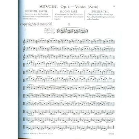 Sevcik, Otakar - School of Technics Op 1 - Part 2 For Viola Arranged by Tertis Published by Bosworth & Co