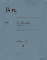 Berg, Alban - String Quartet, Op. 3 - with Parts in Score Form - edited by Ulrich Scheideler - G. Henle Verlag URTEXT