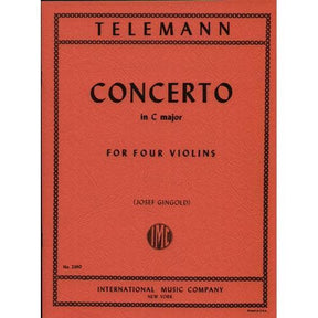 Telemann, Georg Philipp - Concerto in C Major TWV 40:203 For Violin and Piano Published by International Music Company