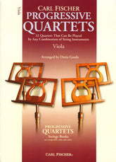 Progressive Quartets for Viola - 26 Quartet for Any Combination of Stringed Instruments - Arranged by Doris Gazda - Carl Fischer Publication