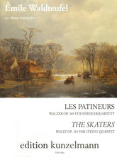 Waldteufel, Emile - The Skaters (Les Patineurs) Waltz, Opus 183 - for String Quartet - arranged by Simon Scheiwiller - Edition Kunzelmann