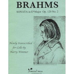 Brahms, Johannes - Sonata in E flat Major Op 120 No 2 for Cello - Transcribed by Wimmer - Arioso Press Publication