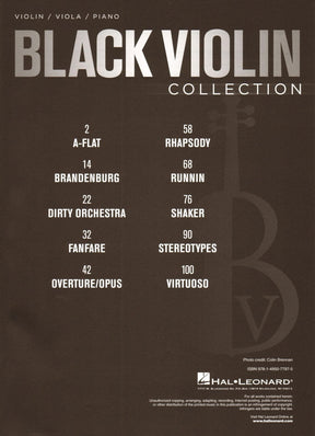 Black Violin Collection - 10 Original Works - for Violin, Viola, and Piano - Hal Leonard Publications