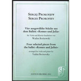 Prokofiev, Serge - Four Selected Pieces from Romeo/Juliet   For Viola and Piano Published by Sikorski