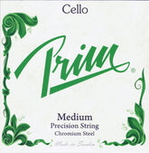 Prim Steel Cello String Set - 4/4 Size - Medium Gauge