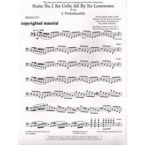 Bach, PDQ - Suite No 1 For Cello All By Its Lonesome - "edited" by Peter Schickele - Theodore Presser Company