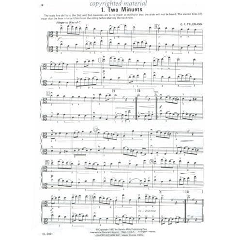 Applebaum, Samuel - Chamber Music For Two String Instruments - Book 3 for Viola - Belwin/Mills Publication