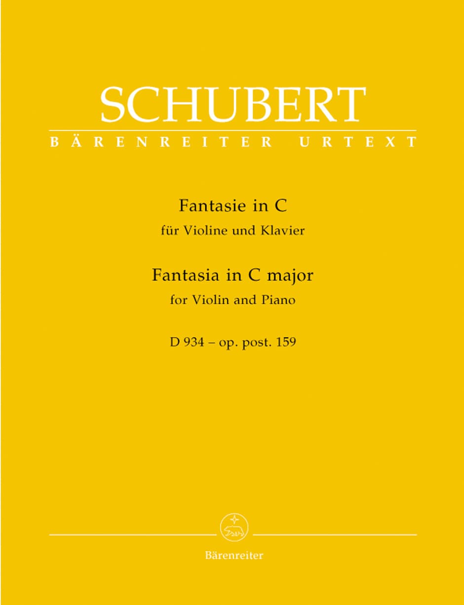 Schubert, Franz - Fantasia In C Major, Op 159, D 934 - for Violin and Piano - Barenreiter URTEXT