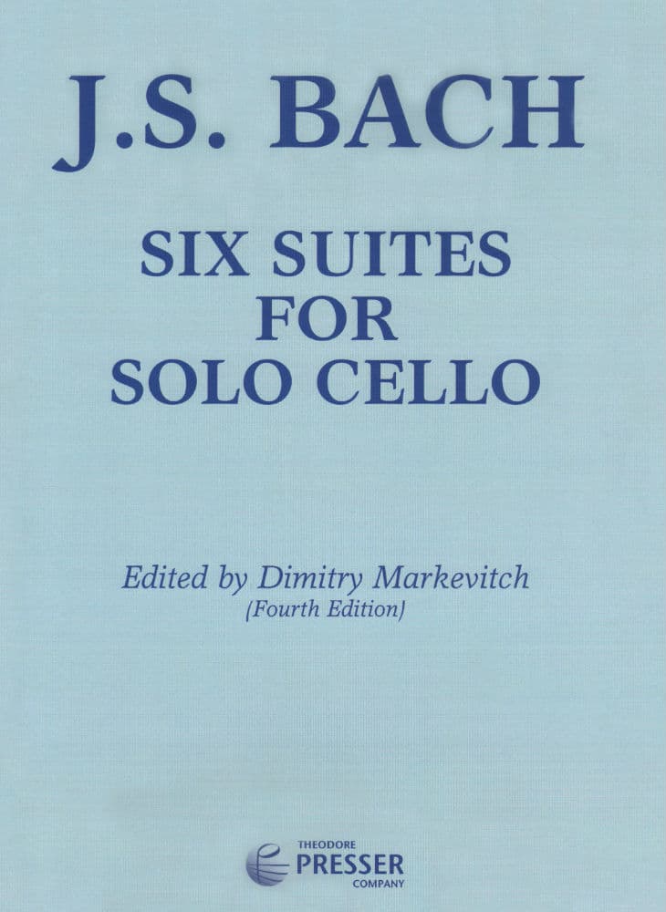 Bach, JS - 6 Cello Suites BWV 1007 for Cello - Arranged by Markevitch - Theodore Presser Publication