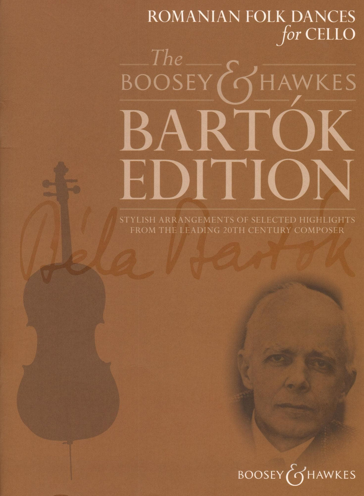 Bartok, Bela - Romanian Folk Dances for Cello (and Piano) - arrangements by Hywel Davies - Boosey & Hawkes