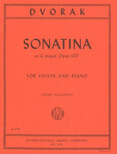 Dvorák, Antonín - Sonatina in G Major, Op 100 - Violin and Piano - edited by Josef Gingold - International Music Company