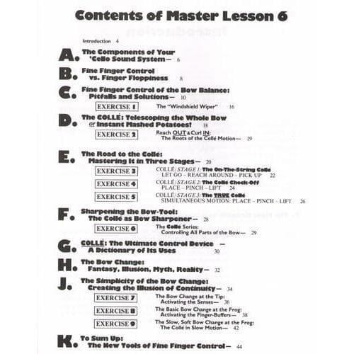 Wimmer The Joy of Cello Playing - Master Lesson 6. Published by Arioso Press.