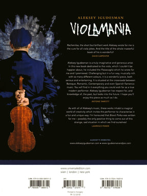 Igudesman, Aleksey - Violamania for Solo Viola - Universal Edition