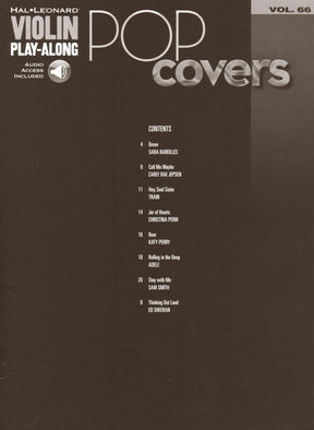 Pop Covers - for Violin with Audio Accompaniment - Violin Play-Along Vol. 66 - Hal Leonard