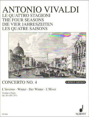 Vivaldi, Antonio - Winter 4 Seasons f minor RV 297 - Violin and Piano - URTEXT - Schott Music