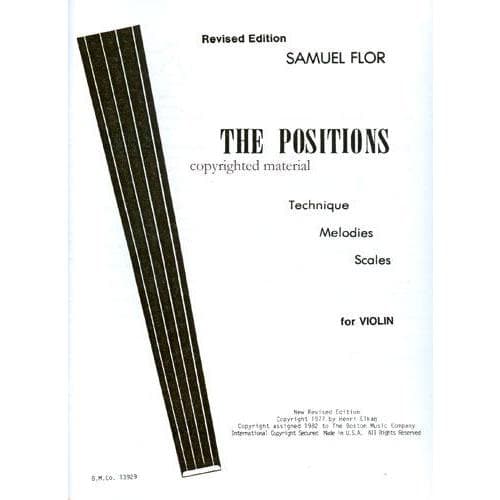 Flor, Samuel - The Positions - Violin - Boston Music Company