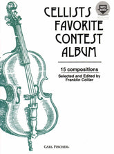 Cellist's Favorite Contest Album - Book and MP3 Audio - Edited by Collier - Fischer Edition