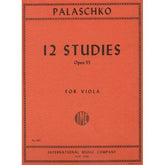 Palaschko - 12 Studies, Op 55 For Viola Published by International Music Company