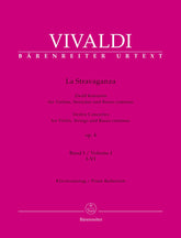 Vivaldi, Antonio - La Stravaganza Vol 1, 1-6 - Op 4 - for Violin and Piano - Barenreiter URTEXT