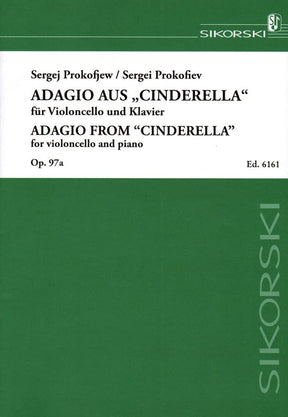 Prokofiev, Sergei - Adagio from Cinderella - for Cello and Piano - Sikorski