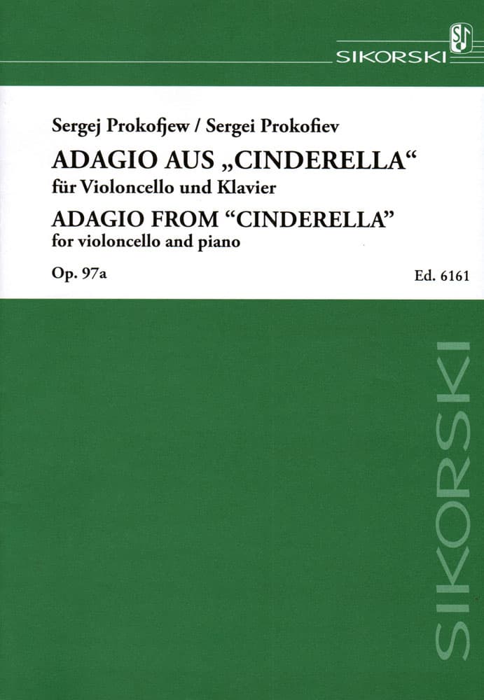 Prokofiev, Sergei - Adagio from Cinderella - for Cello and Piano - Sikorski