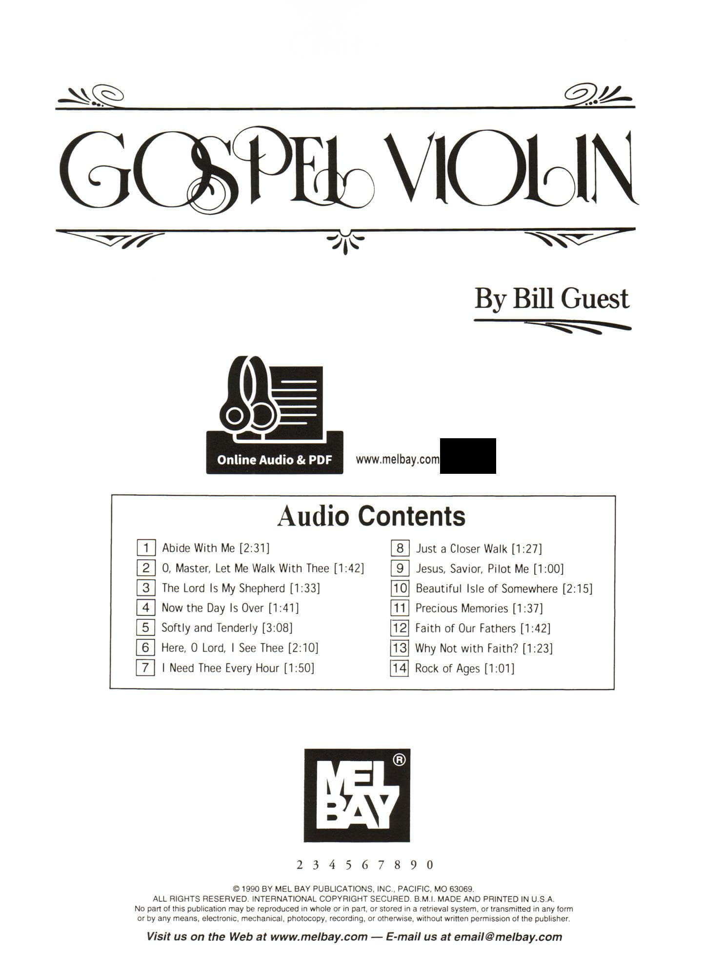 Guest - Gospel Violin Book+Online Audio/PDF