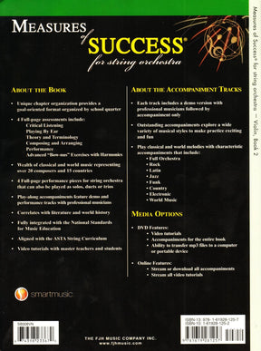 Measures of Success for String Orchestra - by Barnes, Balmages, Gruselle, Trowbridge - for Violin - Book 2 with DVD - FJH