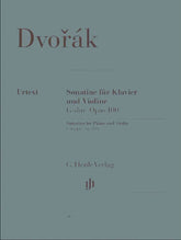 Dvorák, Antonín - Sonatina in G Major, Op 100 - Violin and Piano - edited by Kurt Guntner - G Henle Verlag URTEXT Edition