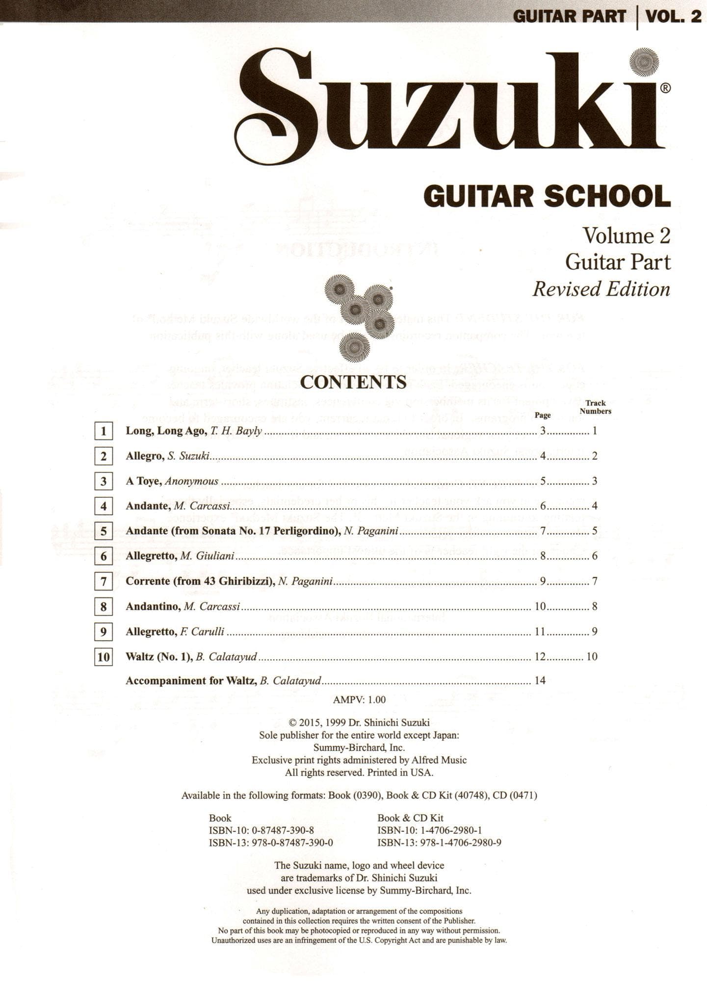 Suzuki Guitar School - Guitar Bk 2 w/ CD