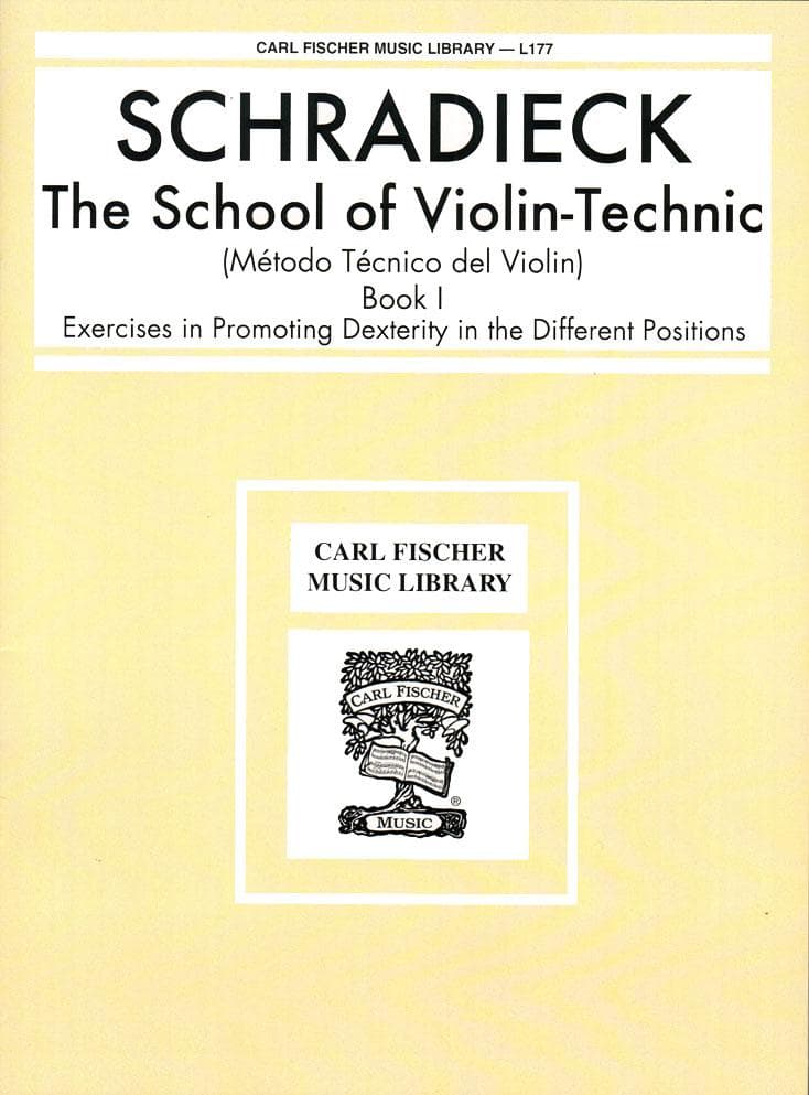 Schradieck, Henry - School of Violin-Technic, Book 1 - for Violin - Carl Fischer