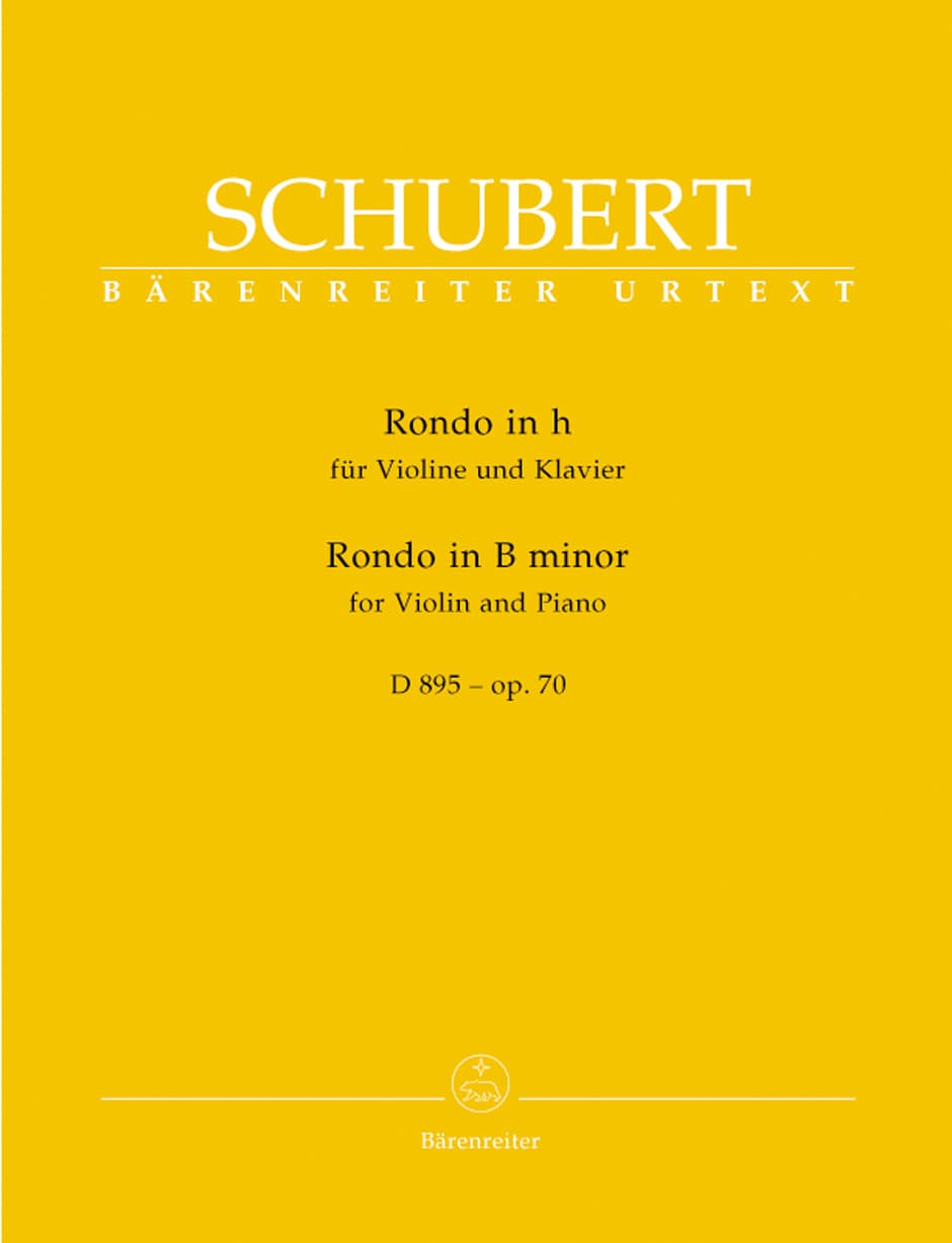 Schubert, Franz - Rondeau Brillante in b minor, Op 70 For Violin and Piano URTEXT Published by Barenretier