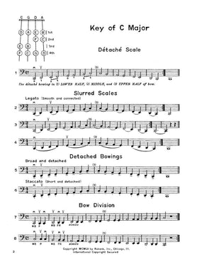 Whistler/Hummel - Elementary Scales & Bowings, for Cello Published by Rubank Publications