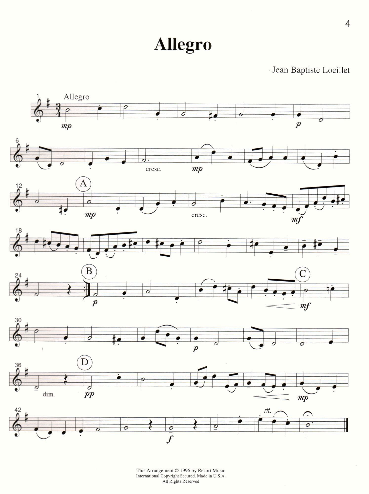 Music for Three Volume 2 Part 2 Violin, Oboe or Flute Published by Last Resort Music