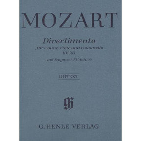 Mozart, WA - Divertimento in E-flat Major, K 563 - Violin, Viola, and Cello - edited by Wolf-Dieter Seiffert - G Henle Verlag URTEXT