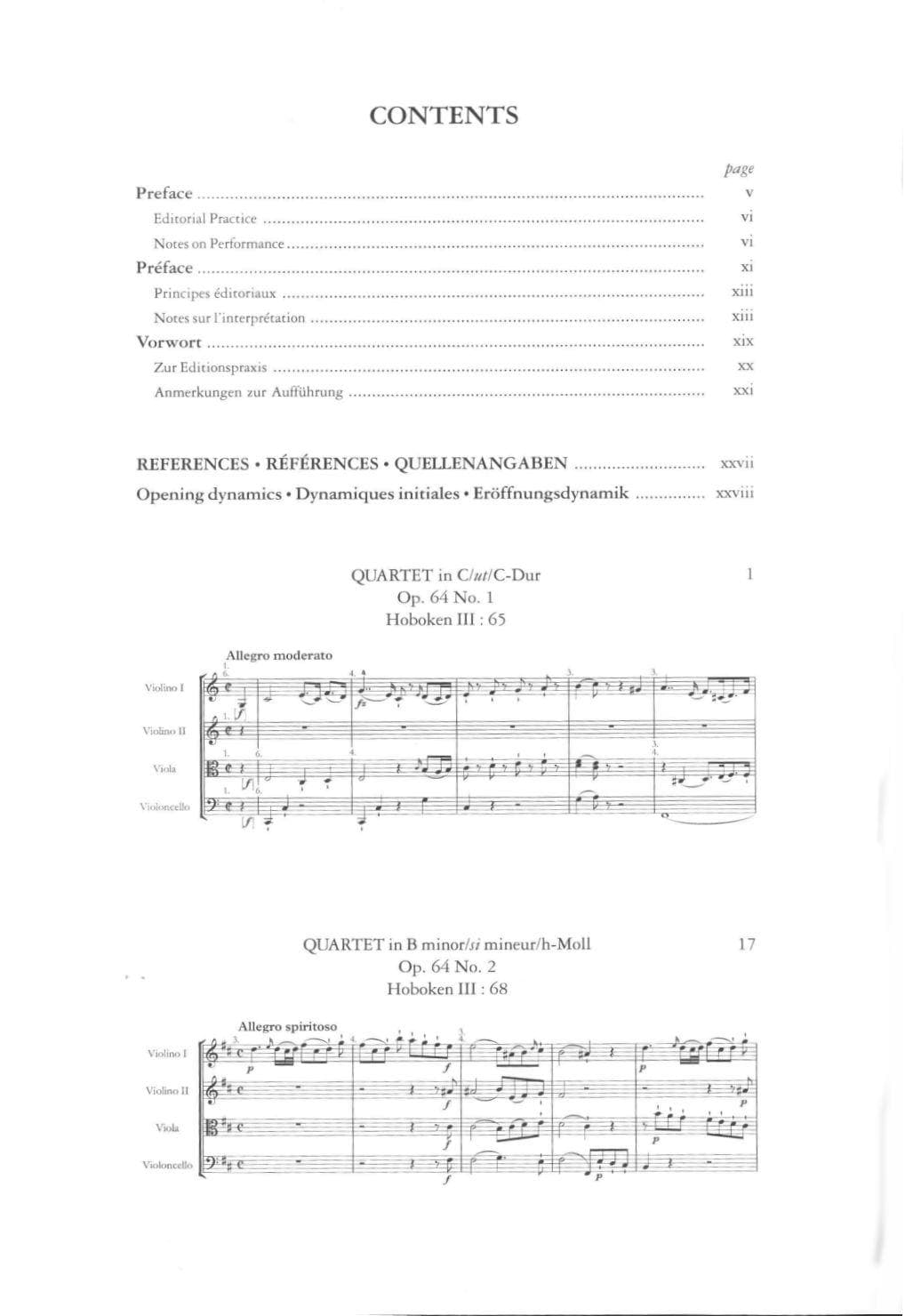 Haydn, Franz Joseph - 6 String Quartets, Op 64 - Score and Parts - edited by Simon Rowland-Jones - Edition Peters URTEXT