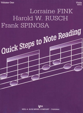 Fink/Müller/Rusch - Quick Steps To Note Reading, Book 1 - Viola - Neil A Kjos Music Co