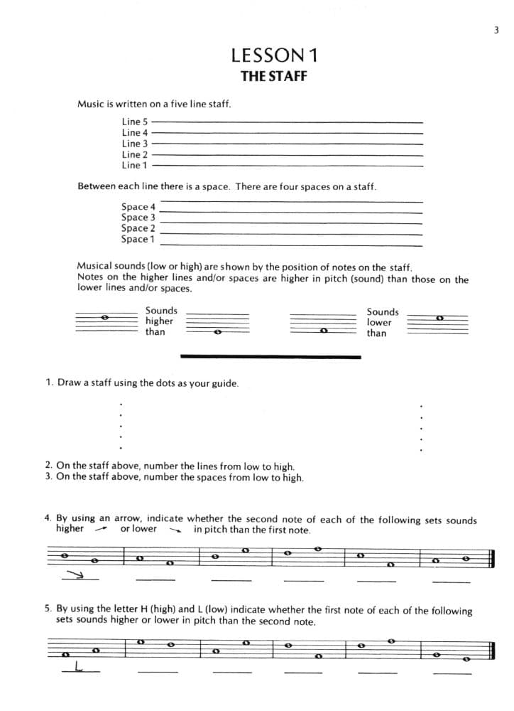 Practical Music Workbook for Beginners: Theory Education