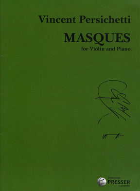 Persichetti - Masques, Op 99 For Violin and Piano Published by Elkan-Vogel Inc