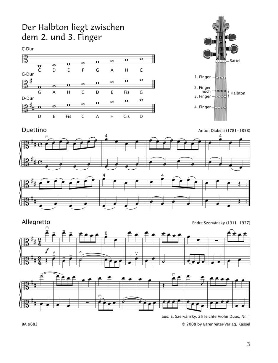 Sassmannshaus-Fruher Anfang Der Bratsche Band 3